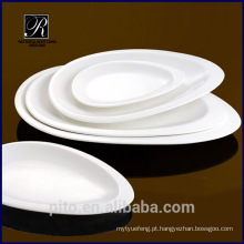 P &amp; T fábrica direta porcelana servindo prato, placa oval para hotéis